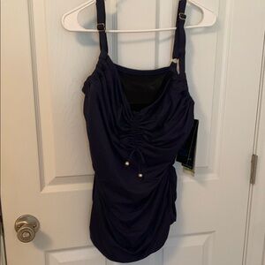 Coco Reef Navy Ruched Tankini Swim TOP only